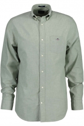 GANTLinnenOverhemdlichtgroenEffen