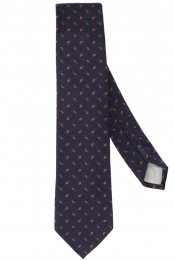 JacquesBrittStropdasblauworanjeMotief