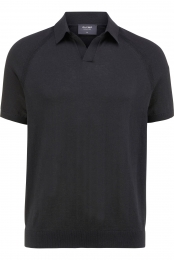OLYMPSIGNATURESoftBusinessPoloshirtKortemouwzwart