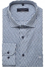 CasaModaOverhemdblauwBedrukt