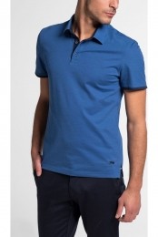 ETERNAPoloshirtKortemouwblauw