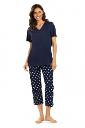Polkastippenpyjamakatoen