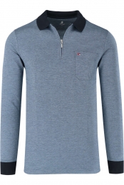 JupiterPoloshirtlangemouwdonkerblauwEffen