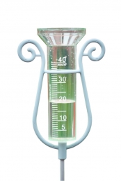 Regenmeterinclkoppelbarealuminiumsteel110cm-40mlNature-Nature