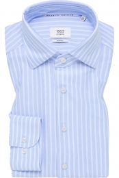 ETERNA1863JerseyshirtlichtblauwGestreept