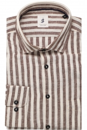JupiterOverhemdbruinGestreept