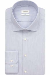 SeidenstickerFlanellenOverhemdlichtblauwEffen