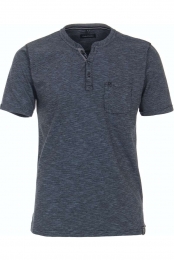 CasaModaCasualT-ShirtHenleykraagblauwMotief