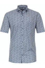 CasaModaOverhemdKortemouwblauw