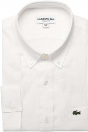LacosteLinnenOverhemdwitEffen