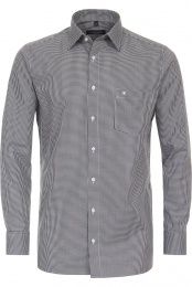 CasaModaOverhemdzwartRuit