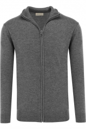 GANTCardigandonkergrijsEffen