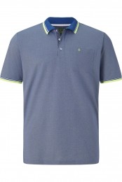 CharlesColbyPoloshirtKortemouwblauw