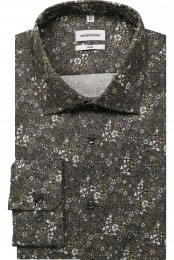 SeidenstickerOverhemdgrijsBedrukt