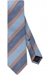 OLYMPSIGNATUREStropdasblauwGestreept