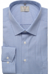 MarvelisOverhemdblauwVichyruit