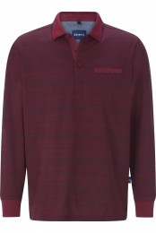 BABISTAPoloshirtlangemouwdonkerroodEffen
