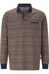 BABISTAPoloshirtlangemouwlichtbruinEffen