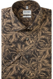 OLYMPLevelFiveOverhemdKortemouwcaramel