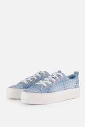 SupercracksSneakersblauwCanvas