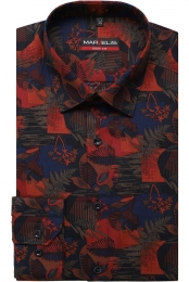 MarvelisOverhemdblauworanjeMotief