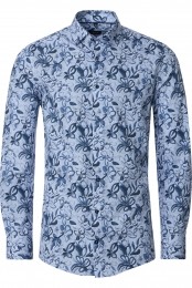 VentiOverhemdblauwBedrukt