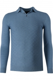 MarvelisCasualTruiPolokraagblauwRuit