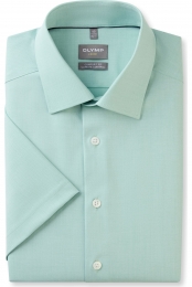OLYMPLuxorPerformanceClimateControlOverhemdKortemouwlichtgroen