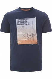 JanVanderstormT-ShirtdonkerblauwBedrukt