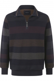 BABISTASweatshirtritssluitingdonkerblauwGestreept