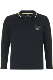 JanVanderstormPoloshirtlangemouwzwartEffen