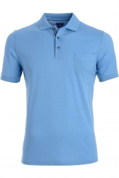 OLYMPKlassikPoloshirtKortemouwblauw