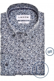 LedbOverhemdblauwMotief