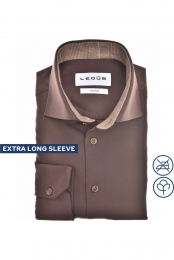 LedbOverhemdML6vanaf68CMdonkerbruin