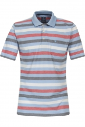 RedmondPoloshirtKortemouwblauw