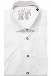 JupiterTraditioneeloverhemdKortemouwwit