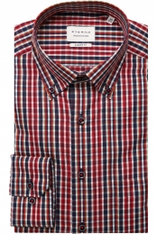 ETERNAOverhemddonkerroodRuit