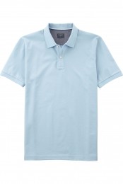 OLYMPCasualPoloshirtKortemouwblauw
