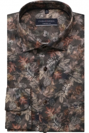 CasaModaOverhemdbruinBedrukt