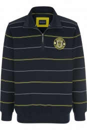 BABISTAHalf-ZipSweaterdonkerblauwGestreept