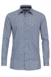 CasaModaOverhemdblauwBedrukt