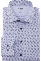 OLYMPLuxor24SevenOverhemdtaupeMotief