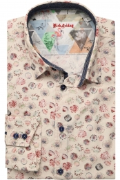 RichFridaybyJupiterOverhemdbeigeMotief