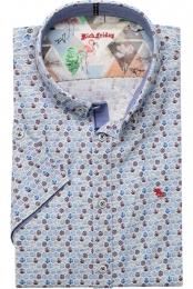 RichFridaybyJupiterOverhemdKortemouwblauw