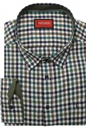 LeonardobyJupiterOverhemdgroenRuit