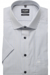 OLYMPLuxorOverhemdKortemouwblauw