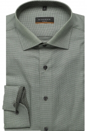 ETERNAOverhemddonkergroenGestructureerd