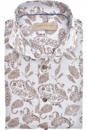 JohnMillerLinnenOverhemdblauwPaisley