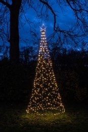 VlaggenmastverlichtingTreeWithStarOnPolediameter100X320cm480LedClassicWarmkerstverlichtingAnnasCollection-Annascollection
