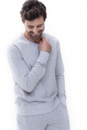 MeyEnjoySweatshirtrondehalslichtgrijsEffen